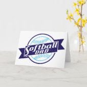 ソフトボールパパ カード (黄色い花)