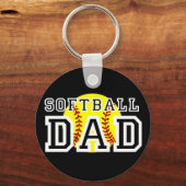 ソフトボールパパ キーホルダー (正面)