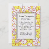 ソフトボールパーティの招待状 招待状 (正面)