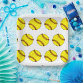 ソフトボールパーティー紙プレート ペーパープレート (パーティー)