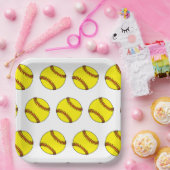 ソフトボールパーティー紙プレート ペーパープレート (パーティー)