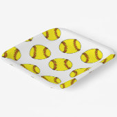 ソフトボールパーティー紙プレート ペーパープレート (傾斜あり)