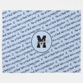 ソフトボールフィールド私のhappy place light blue ANY色 フリースブランケット (正面(横))