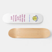 ソフトボールブルー スケートボード (横)