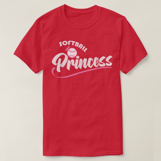 ソフトボールプリンセス野球 Tシャツ (デザイン正面)
