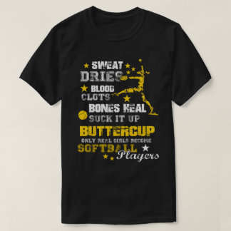 ソフトボールプレーヤーのためのおもしろいなノベルティのギフト Tシャツ