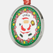 ソフトボールホリデーギフトセラミックオーナメント メタルオーナメント (左)