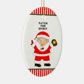 ソフトボールホリデーギフト セラミックオーナメント (右)