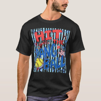 ソフトボールママがあのボールを打った かわいいファンシー Tシャツ
