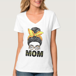 ソフトボールママのメッシーバン ソフトボールライフ ママ Tシャツ