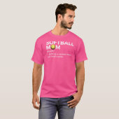ソフトボールママの定義 ママ 母の日 Tシャツ (正面フル)