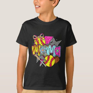 ソフトボールママママソフトボールゲームデイビーブマザーズ Tシャツ