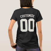 ソフトボールママ用 オーダーメイド 選手番号入りジャージ  Tシャツ (裏面)