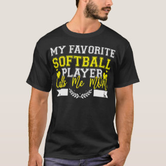 ソフトボールママ 母の日 ヒョウ柄 Tシャツ