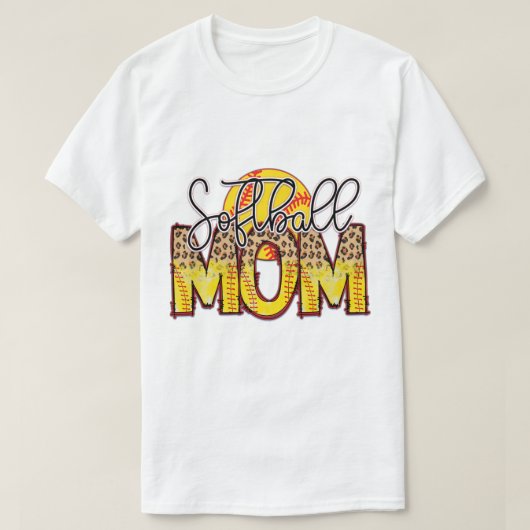 ソフトボールママ Tシャツ (デザイン正面)