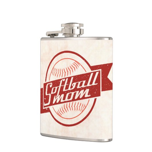 ソフトボールマムステンレススチールスキットル フラスク (左)