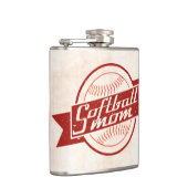 ソフトボールマムステンレススチールスキットル フラスク (右)