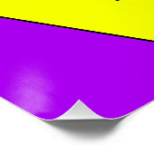 ソフトボールラブスクエアタイポグラフィポスター ポスター (コーナー)