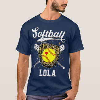 ソフトボールロラレオパード試合日ソフトボールマザーS D Tシャツ