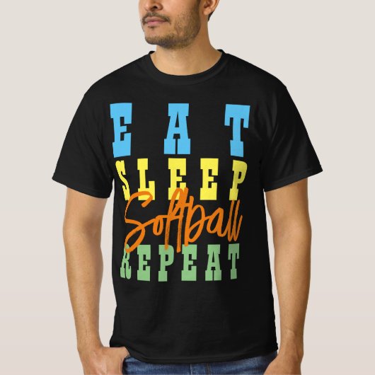 ソフトボール三昧 Tシャツ (正面)