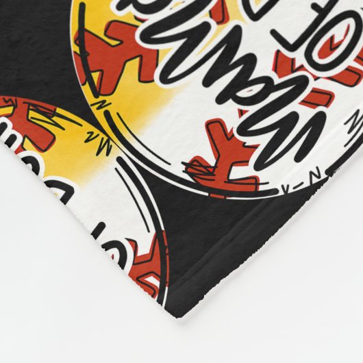 ソフトボール両球のママの日ママ フリースブランケット (角)