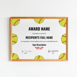 ソフトボール優秀賞 ポスター