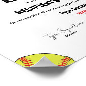 ソフトボール優秀賞 ポスター (角)