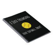 ソフトボール女子チームギフトスポーツ ノートブック (右側)