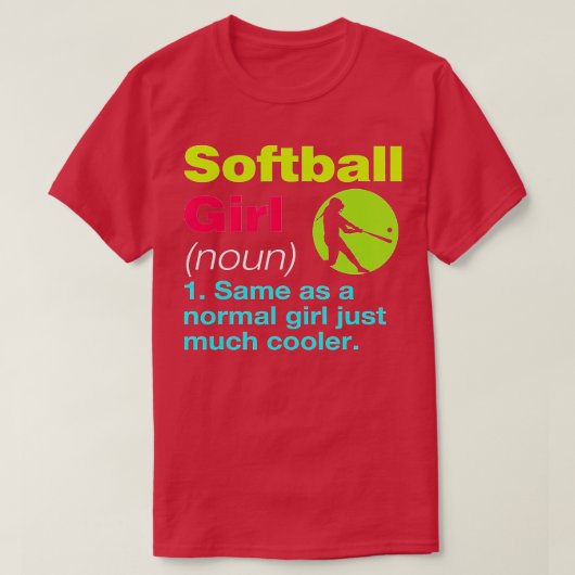 ソフトボール女子ピッチャー母おもしろい定義 Tシャツ (デザイン正面)