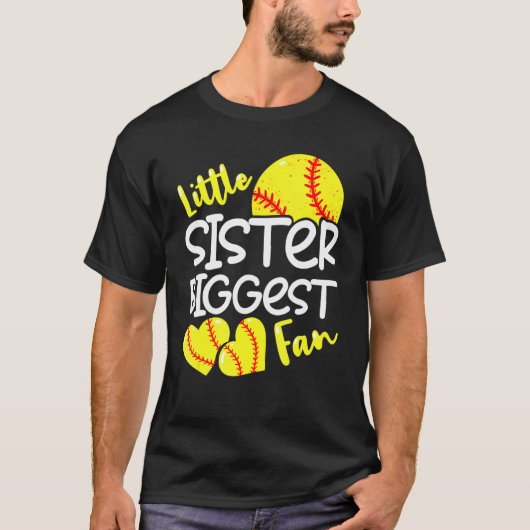 ソフトボール姉妹大ファン10代の女子 Tシャツ (正面)