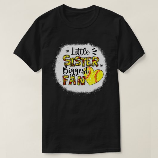 ソフトボール姉妹姉妹大ファン Tシャツ (デザイン正面)