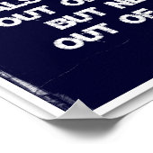 ソフトボール引用文ブルーコラージュ1-4 ポスター (角)