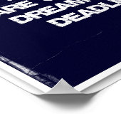 ソフトボール引用文ブルーコラージュ5-8 ポスター (角)