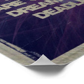 ソフトボール引用文幾何学的コラージュ5-8 ポスター (角)