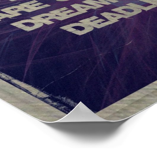 ソフトボール引用文幾何学的コラージュ5-8 ポスター (角)