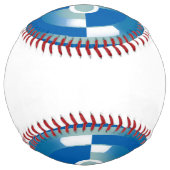 ソフトボール抽象芸術円形デザイン ソフトボール (裏面)