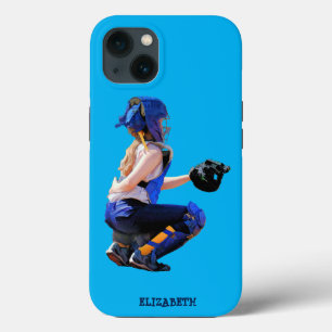 ソフトボール捕手及び競技絵画場 iPhone 13ケース