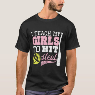 ソフトボール教えママ俺が殴って盗む Tシャツ