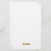 ソフトボール文字ボールスウープデザイン 便箋 (正面/裏面)