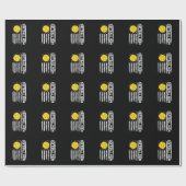 ソフトボール母アメリカ米国国旗のヴィンテージ母の日 ラッピングペーパー (フラット)