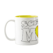 ソフトボール母ハート形ファストピッチソフトボールスポーツ