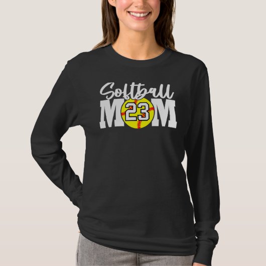 ソフトボール母23番 Tシャツ (正面)