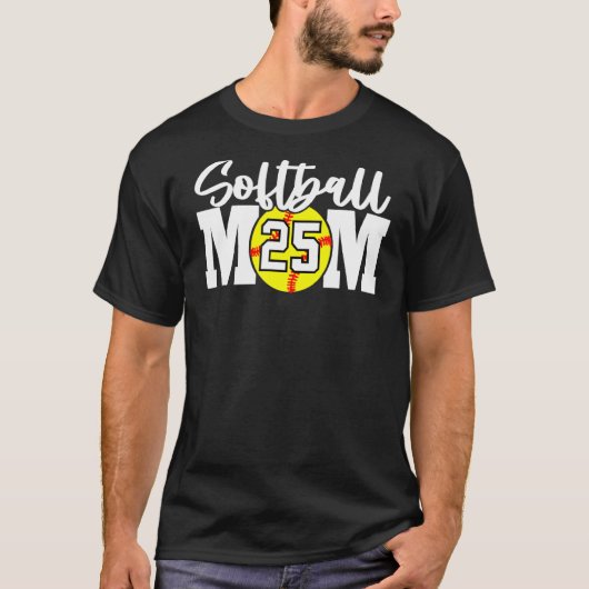 ソフトボール母25番 Tシャツ (正面)