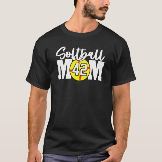 ソフトボール母42番 Tシャツ (正面)