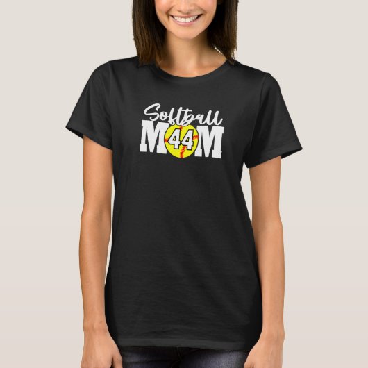 ソフトボール母44番 Tシャツ (正面)