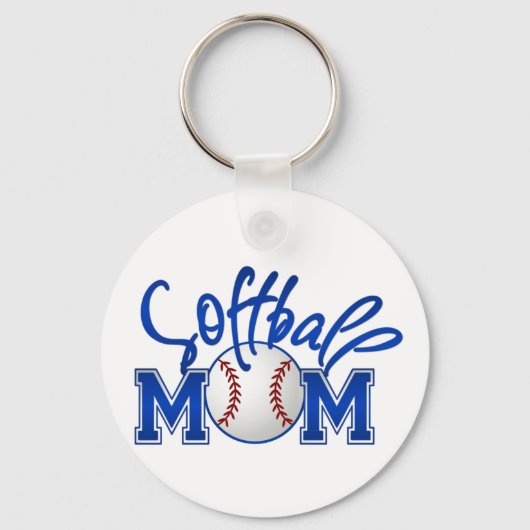 ソフトボール母 キーホルダー (正面)
