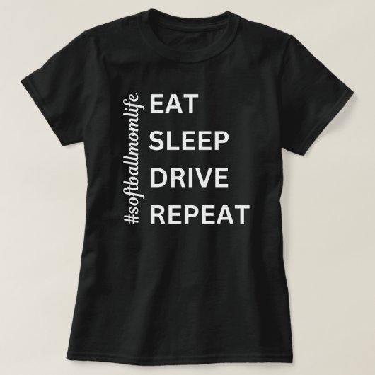 ソフトボール母 | ソフトボールママ | 試合日 Tシャツ (デザイン正面)