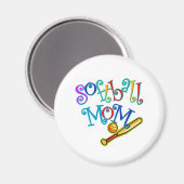 ソフトボール母 マグネット (正面/裏面)