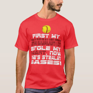 ソフトボール祖父母の孫娘 Tシャツ