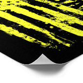 ソフトボール米国国旗のソフトボール選手 ポスター (角)